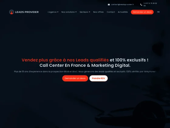 Leads Provider Centre d'appel en France