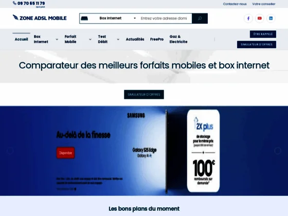 Comparateur offres internet et mobile
