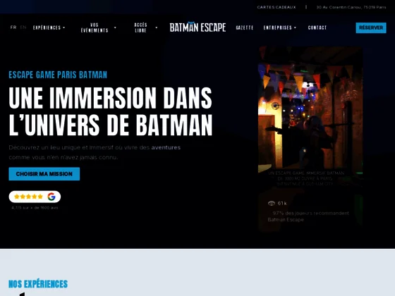 Découvrez Batman Escape, un Escape Game à Paris