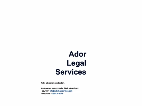 Ador Legal Services SA