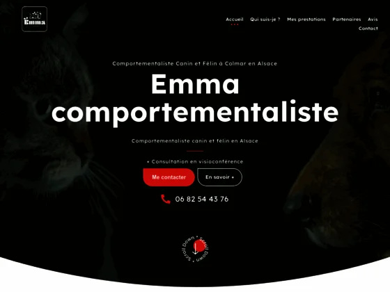 Emma Comportementaliste - Spécialiste du comportement canin et félin en Alsace