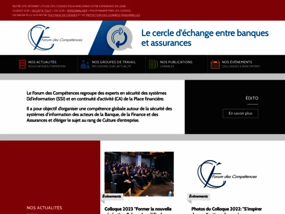 FDC - Forum de cybersécurité et de continuité d'activité pour les secteurs financiers