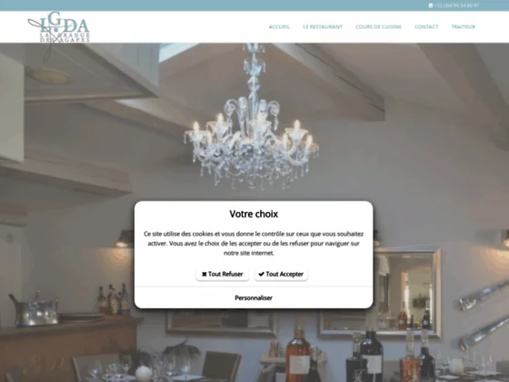 Restaurant gastronomique Cogolin - La Grange des Agapes