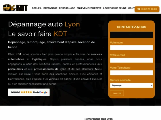 KDT spécialiste du dépannage auto à Lyon