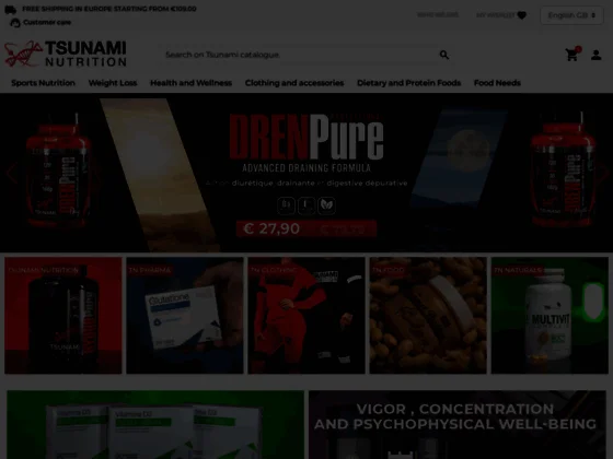 Tsunami Nutrition - Spécialiste des compléments alimentaires pour le sport et la santé