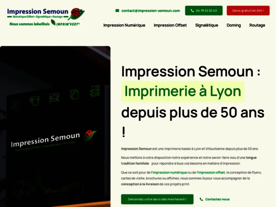 Imprimerie à Lyon