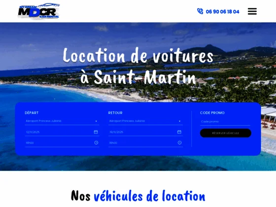 location voiture Saint Martin antilles 