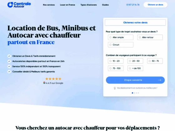 Central Autocar, expert du transport collectif en France