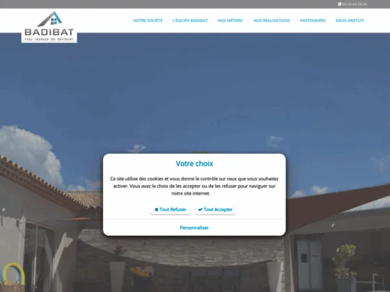 Plomberie électricité maçonnerie Var - Badibat