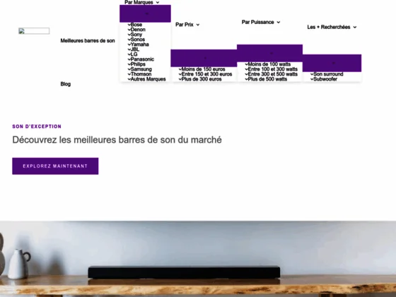 Meilleure barre de son