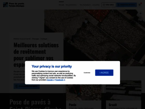 Pose de pavés Pyrénées-Atlantiques