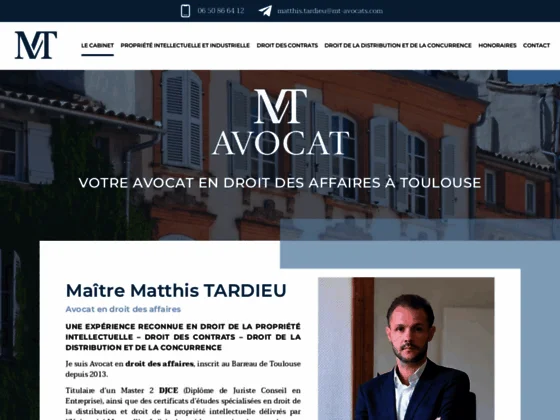 Propriété intellectuelle et droit des affaires à Toulouse : Me TARDIEU