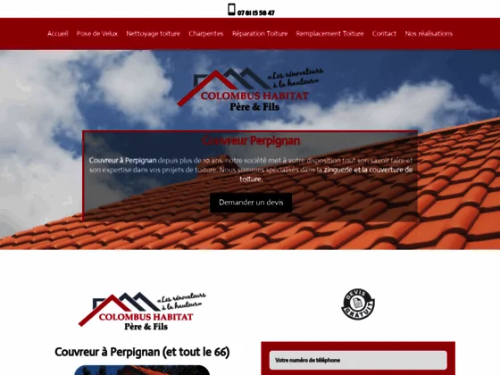 Colombus Habitat : Couvreur Perpignan (66)