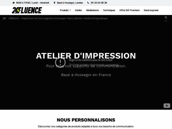 24Fluence, atelier d’impression installé à Hossegor
