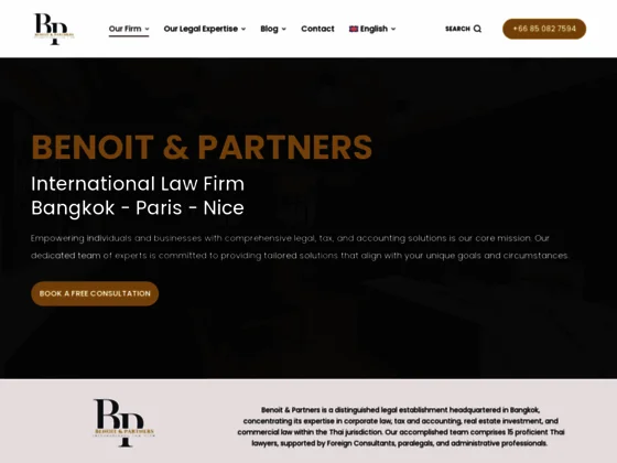 Benoit & Partners : cabinet d'avocats à Bangkok pour expatriés