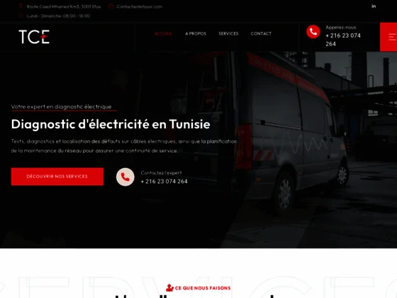Recherche de défauts électriques Tunisie