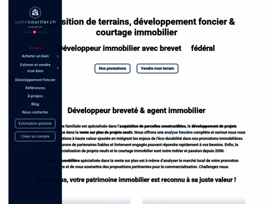 Votrecourtier.ch : développeur de projets immobiliers en Suisse