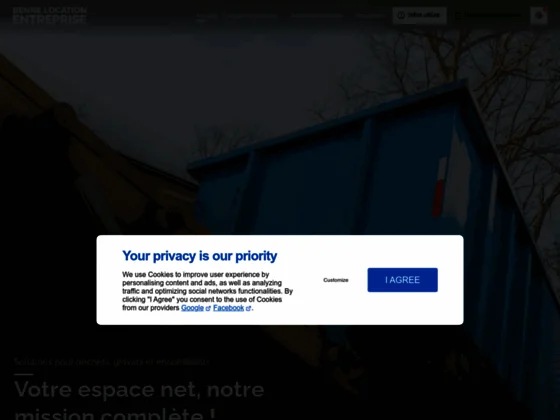 Benne location entreprise