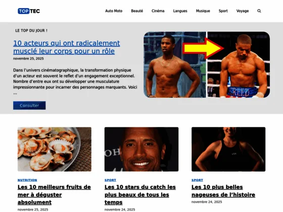 Plateforme de classements thématiques accessibles  