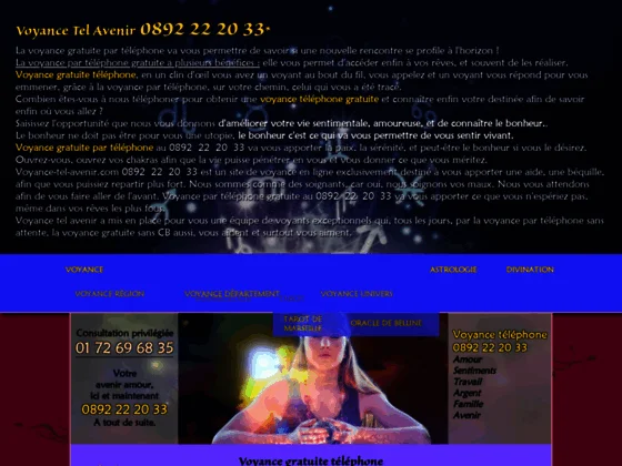 Voyance Téléphone Tarot - la voyance par téléphone fiable