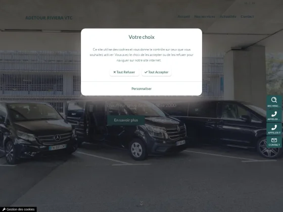 Chauffeur de vtc luxe à Antibes - Adetour Riviera VTC