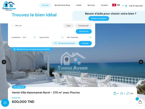 Tunisie Avenir Immobilier – Agence Immobilière à Hammamet, Tunisie