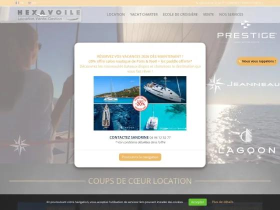 Louer catamaran Côte d'Azur - Hexavoile