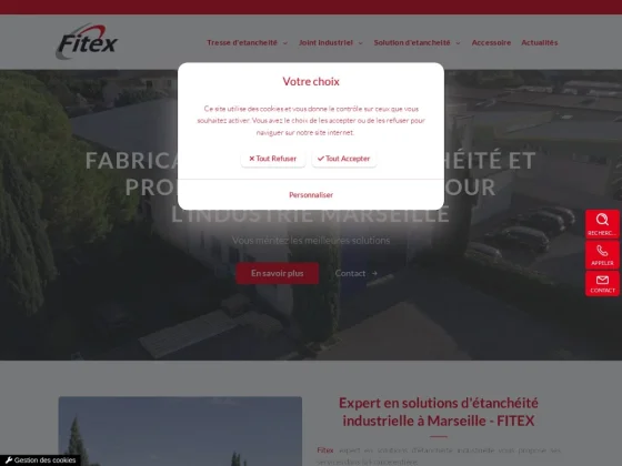 Fabricant joints spiralés à Marseille - Fitex