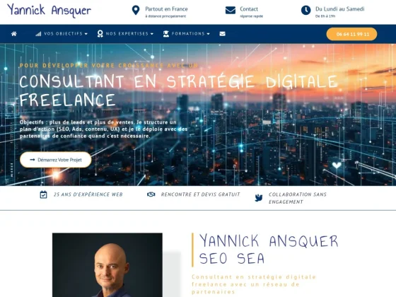 Yannick Ansquer, consultant seo sea