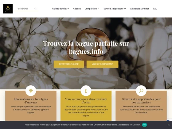 Trouvez la bague parfaite sur bagues.info