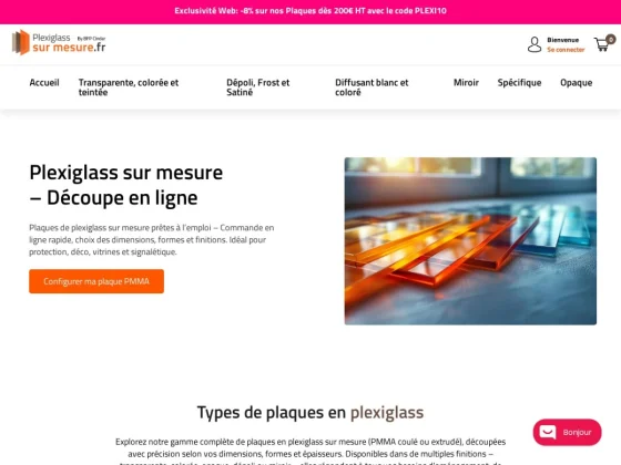 Decoupe-plexiglass.fr - Expert Plexi PMMA sur Mesure en France