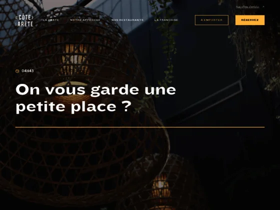 Restaurant avec terrasse à Toulon - La Côte et l’Arête