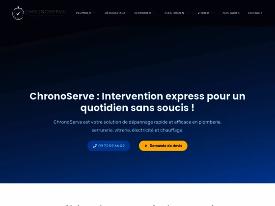 Assistance 24/7 : Dépannage d'urgence avec les pros de Chronoserve