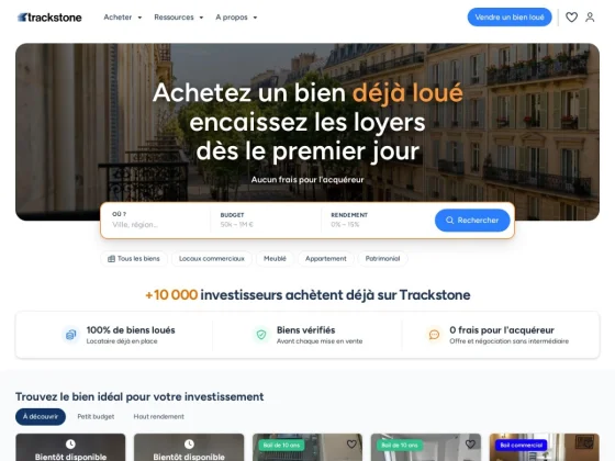 Découvrez l'offre de Trackstone
