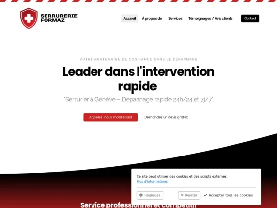 Serrurerie Formaz - intervention rapide à Genève