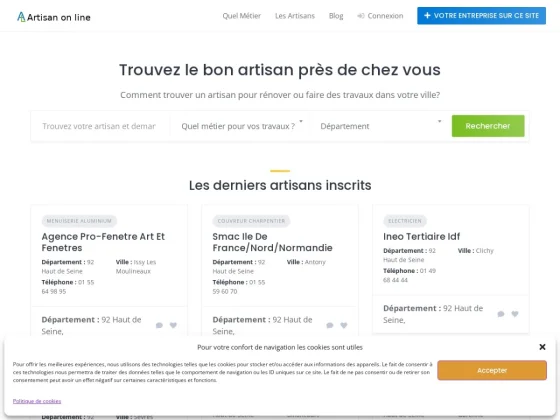 artisanonline.fr : le lien de confiance entre artisans et particuliers