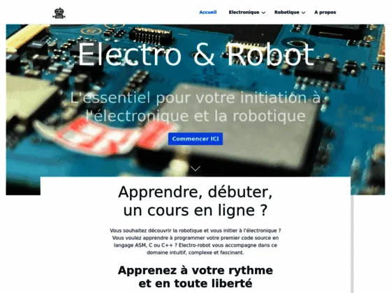 L'essentiel pour votre initiation à l'électronique et la robotique
