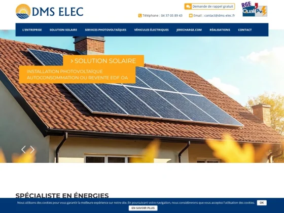 Dms Elec – Entreprise d’électricité, photovoltaïque et IRVE