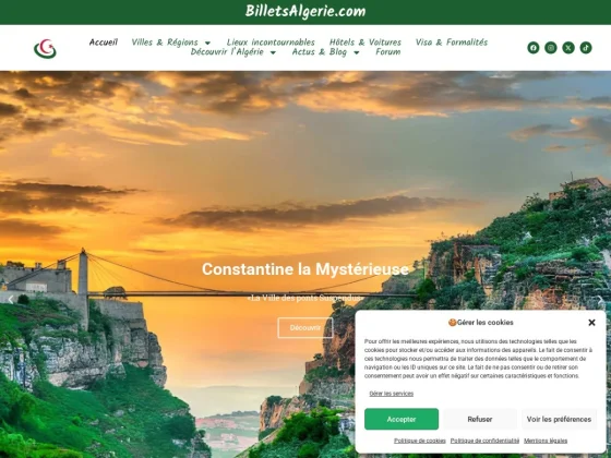 BilletsAlgerie.com : Votre guide de référence pour voyager en Algérie