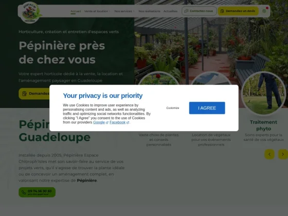 Pépinière Espace Chloroph'Isles