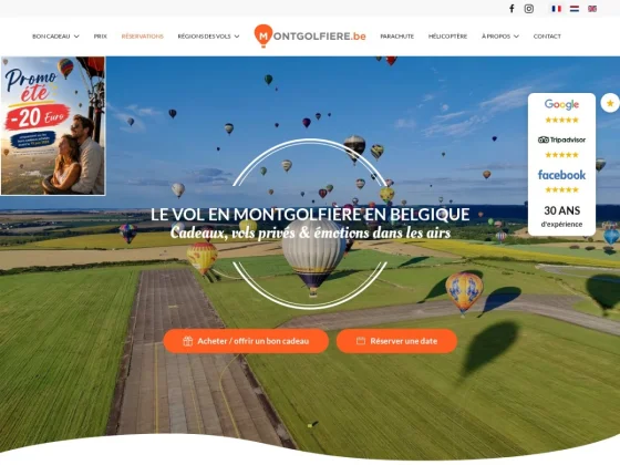 Le vol en montgolfiere en belgique
