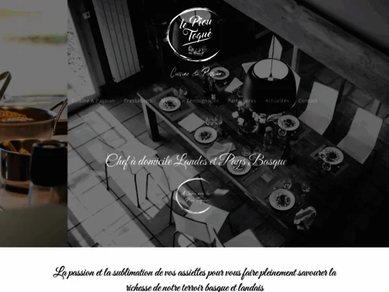 Le Piou Toqué, votre expérience gastronomique avec un cuisinier à domi