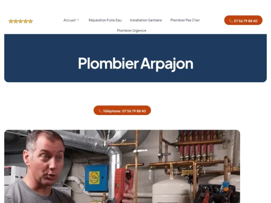 Plombierarpajon.fr : votre artisan de confiance pour la plomberie et le dépannage à Arpajon