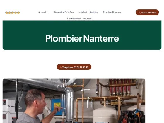 Plombiernanterre.fr : l'artisan de confiance pour la plomberie et le dépannage à Nanterre