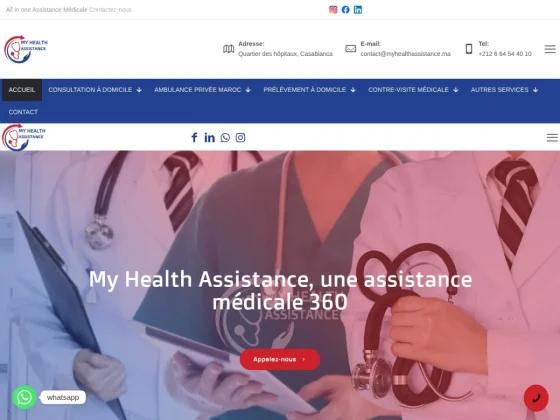 My Health Assistance – Assistance Médicale 360° à Casablanca