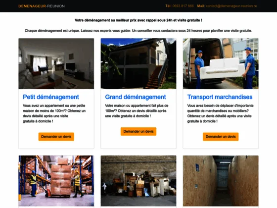 Déménageur Réunion : service professionnel