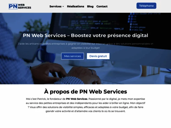 PN Web Services – Création de sites vitrines et SEO artisans