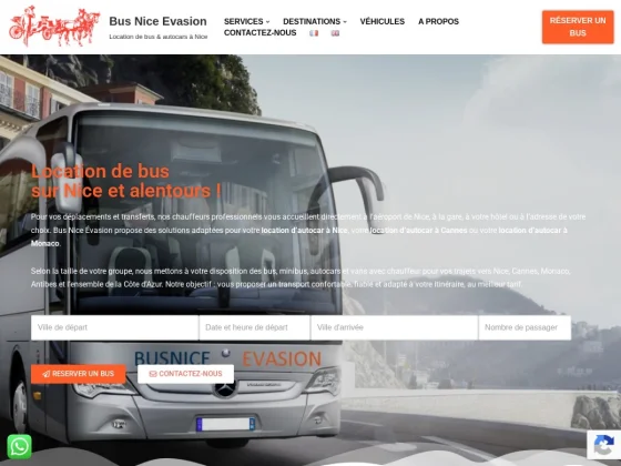 Location autocar Cannes - Bus Nice Évasion