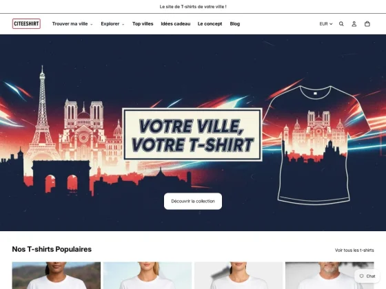 Citeeshirt t-shirts ville francaise