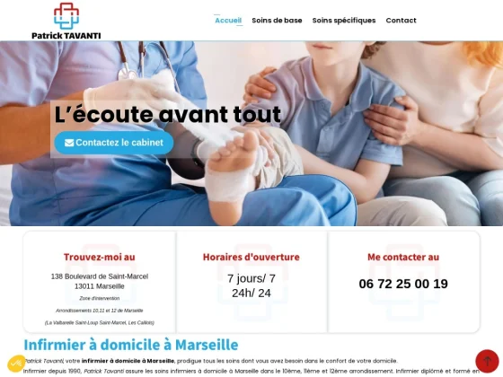 Infirmier à domicile Marseille | Patrick Tavanti